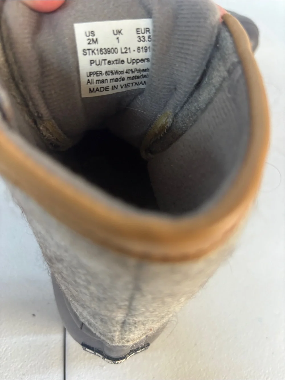 Sperry Kids Gray and Tan Waterproof Duck Boots